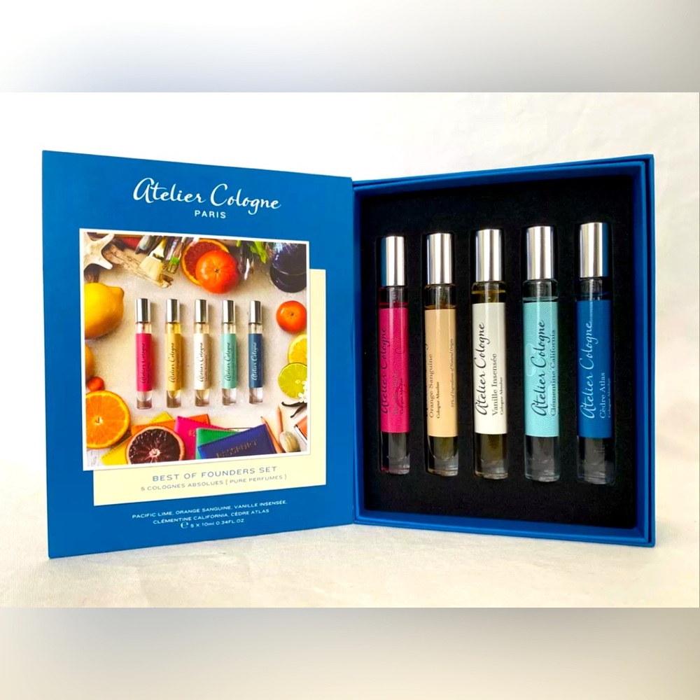 Atelier Cologne BEST OF FOUNDERS SET Lime Orange Vanille Cedre Clementine NIB